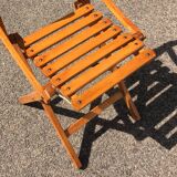 Folding wooden chair