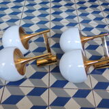 Pair of Sciolari homemade wall lamps
