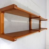 Dyrlund double teak wall shelf Denmark 1960’s
