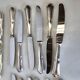 12 silver-plated knives mid-15th century
