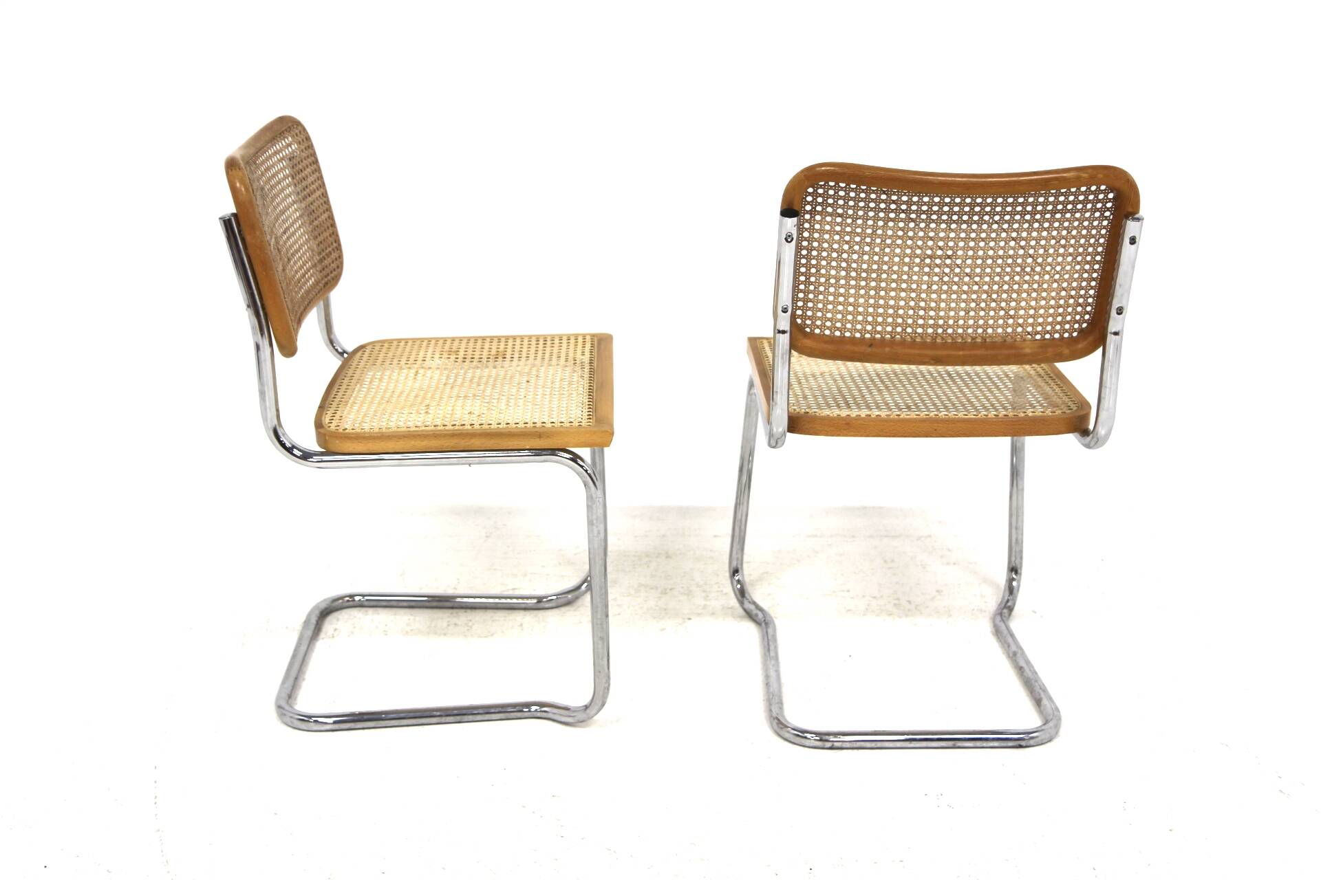 Set de 2 chaises "B32", Marcel Breuer, Italie 1990