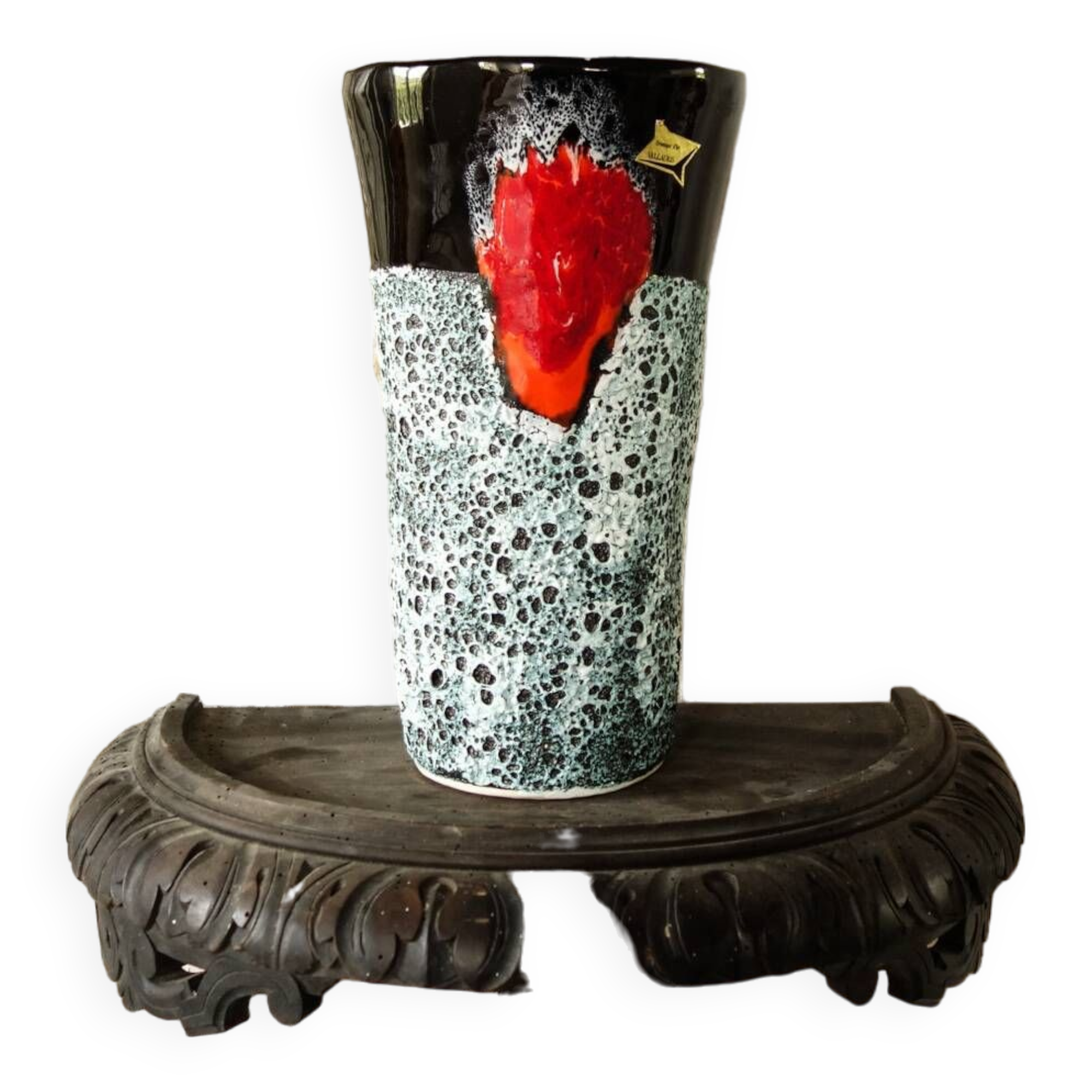 Lava Vallauris vase from the 70s