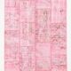 Tapis patchwork vintage soft pink 4x7 225x123cm