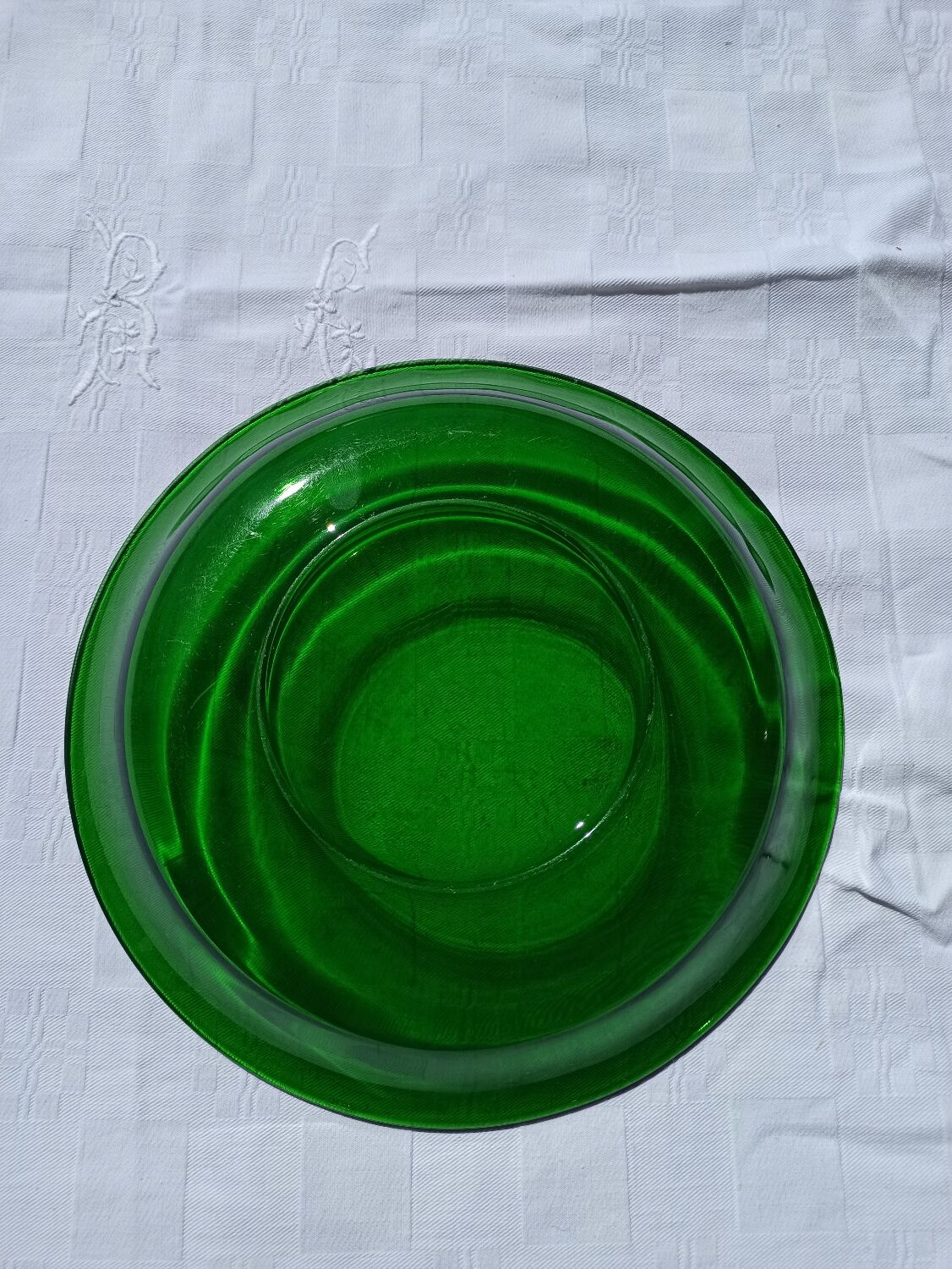 Plat rond vintage vereco france