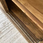 Large row of solid oak loom sliding doors