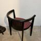 Black lacquered armchair