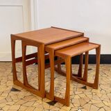 Table basse gigogne moderniste modèle "quadrille" G-Plan