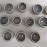Individual stoneware snail dishes -lot of 12