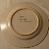 Authentic hand-painted Quimper earthenware plate
