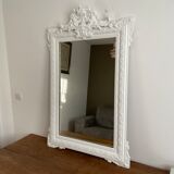 Late 19th century mirror with decorated pediment. 120x80.