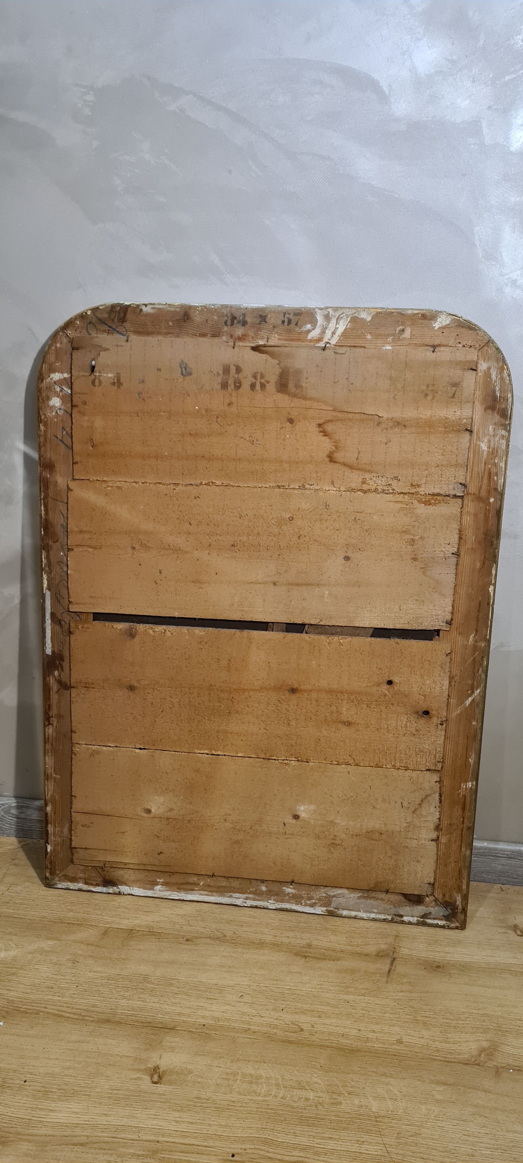 Mirror 1900 louis philippe in gilded wood 103x75cm