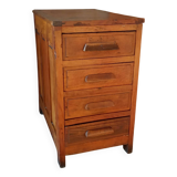 Meuble de métier, de bureau ancien 4 tiroirs