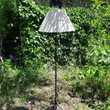 Wrought iron floor lamp with plant holder from the 50s/60s