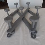 Portemanteau extensible en bois ancien
