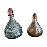 2 Vintage glass bottles