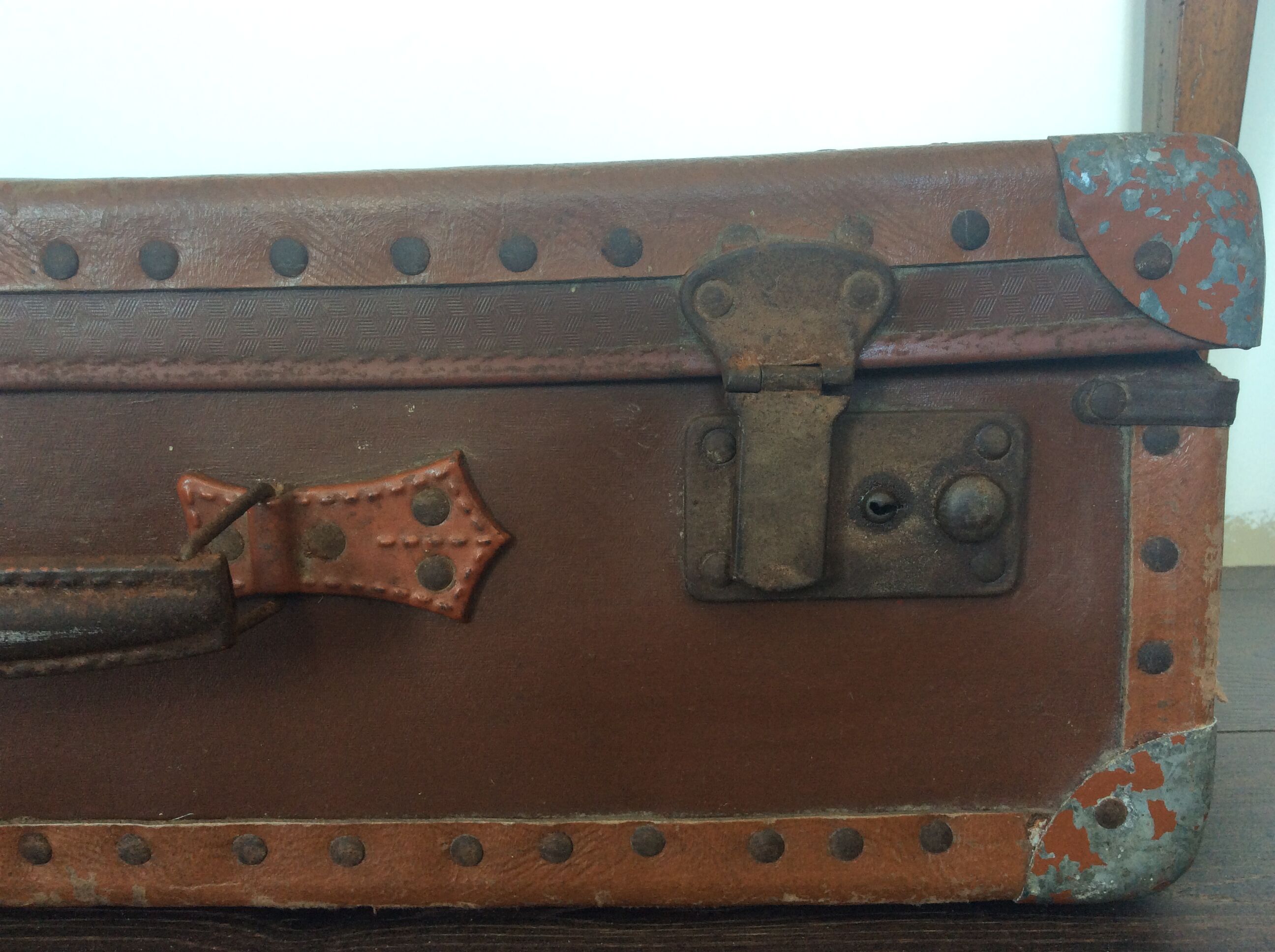 Vintage cardboard suitcase