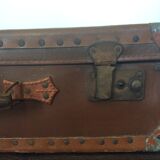 Vintage cardboard suitcase