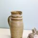 Glazed earth jug, Manziat pottery, rustic, vintage French