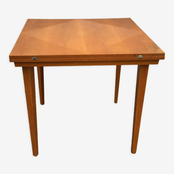 Vintage Jitona extendable dining table mid century 70s wood 85cm-170cm
