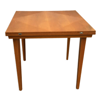 Vintage Jitona extendable dining table mid century 70s wood 85cm-170cm