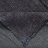 Patchy handmade hemp rug, 164x204cm