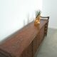 Hout met bamboe dressoir met lades vintage