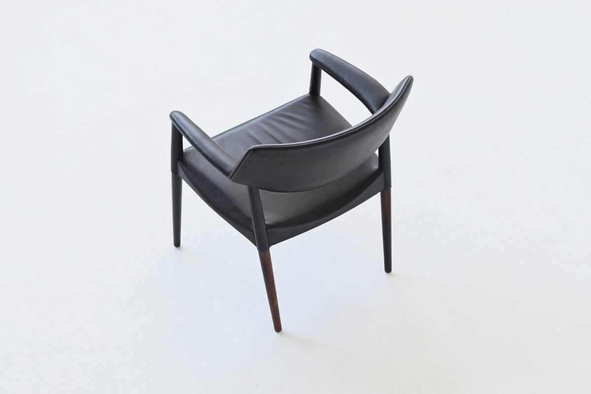 E. Larsen & A. Bender Madsen armchair in rosewood Willy Beck Denmark 1949