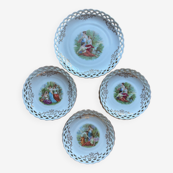 Winterling Bavaria U.S. Zone porcelain dessert plates