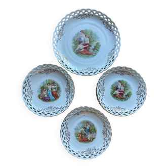 Winterling Bavaria U.S. Zone porcelain dessert plates