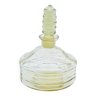 Flacon de parfum gravé en verre miel