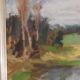 Mid Century Swedish Oil on Canvas – Landscape by Gunnar Ekdahl