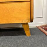 Compass feet chest of drawers