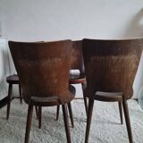 Set of 4 Scandinavian chairs from the 1960s.