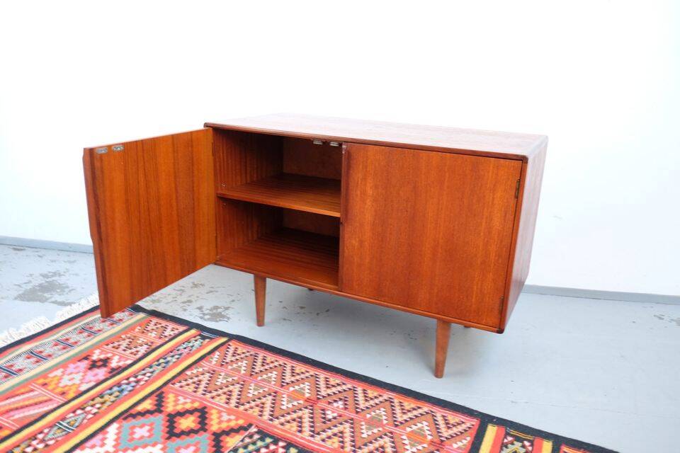 Vintage retro 1960s ASKO commode in teak, mid-century style.