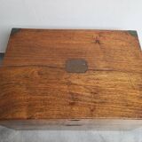 Ancien coffre malle ou boite de rangement du xix ème siecle