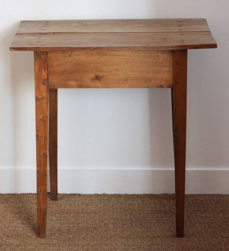 Wooden table with drawer
