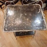 Small Art Nouveau wrought iron side table from the 1900s