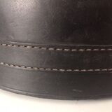 1950 leather paper basket