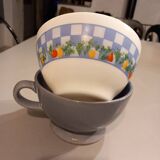 Set of 10 old vintage bowls