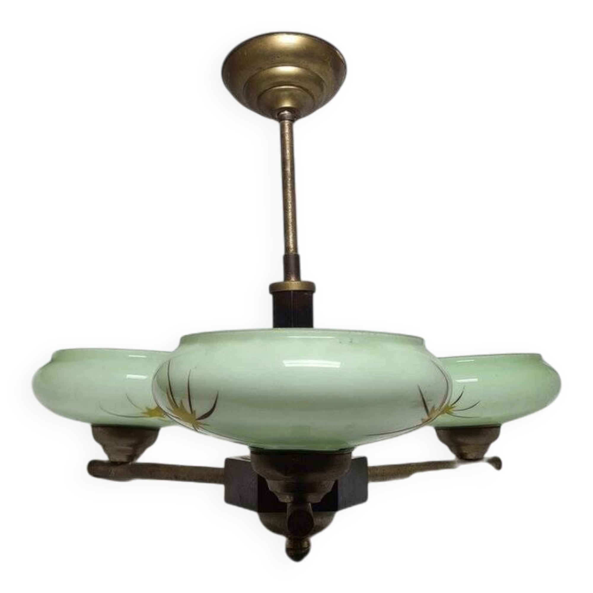 Art Deco style bakelite chandelier, Poland, 1950s