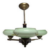 Art Deco style bakelite chandelier, Poland, 1950s