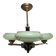 Art Deco style bakelite chandelier, Poland, 1950s