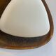 Goffredo Reggiani Triangular Applique RN in copper and opal glass