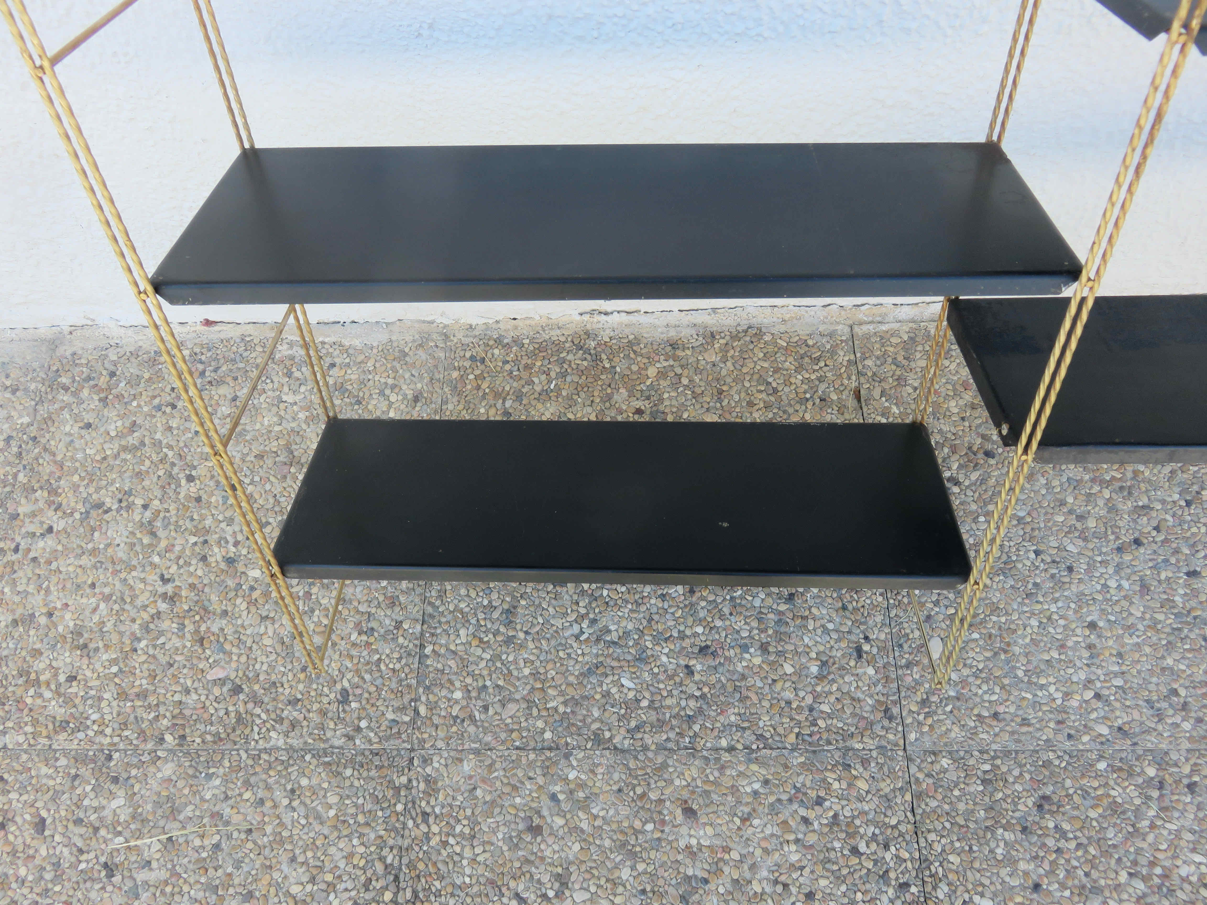 Modular wall shelf string 50s 60s