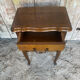 Antique nightstand louis xv style wood drawer + vintage case