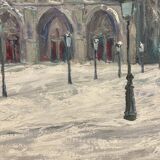 Pierre PERESS (1919-1990) Notre-Dame de Paris, Oil on canvas 1980's