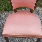 Paire de chaises de chambre vintage à dossier bas des années 30/50