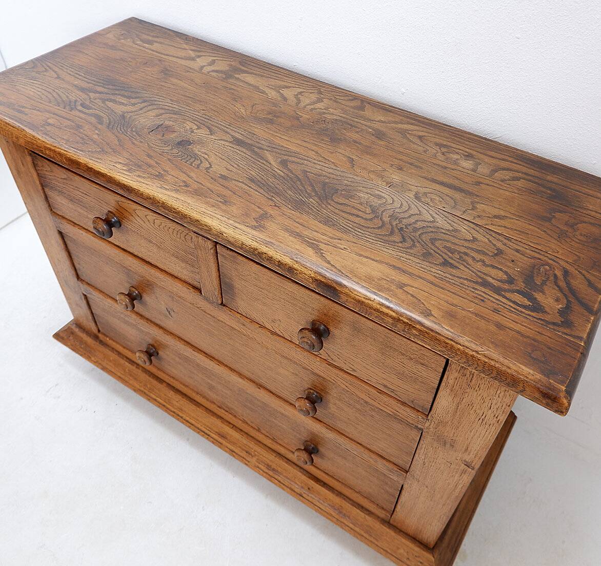 Vintage solid pine chest of drawers