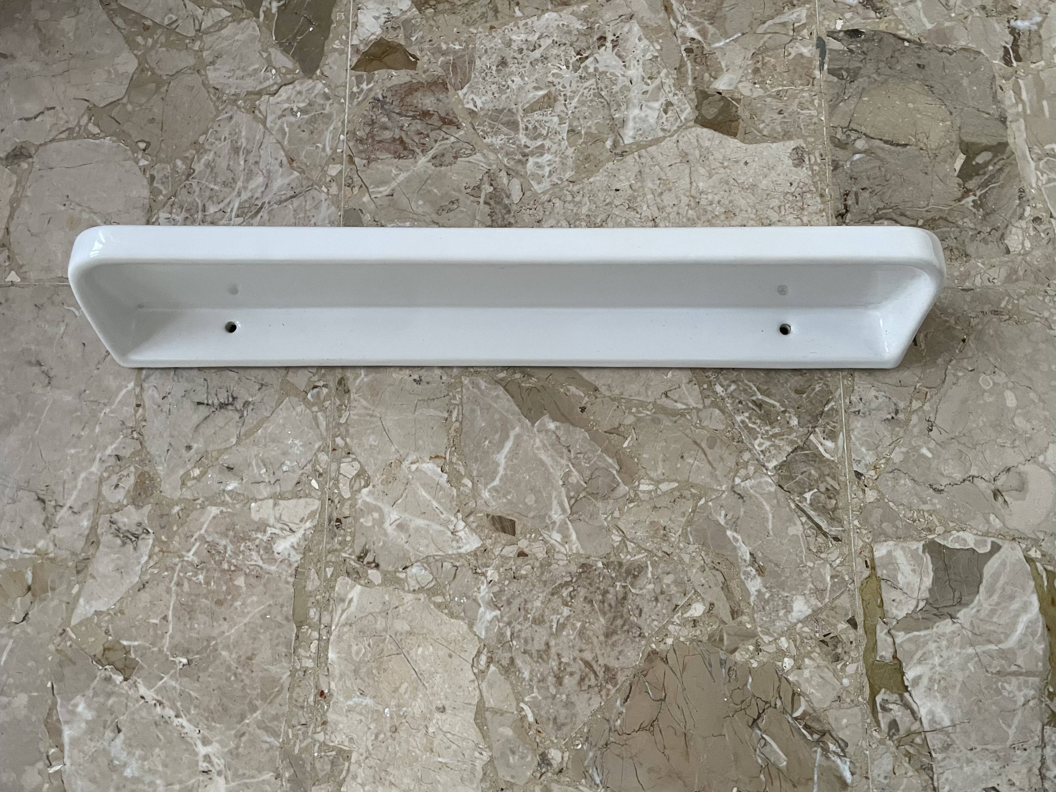 Old earthenware shelf