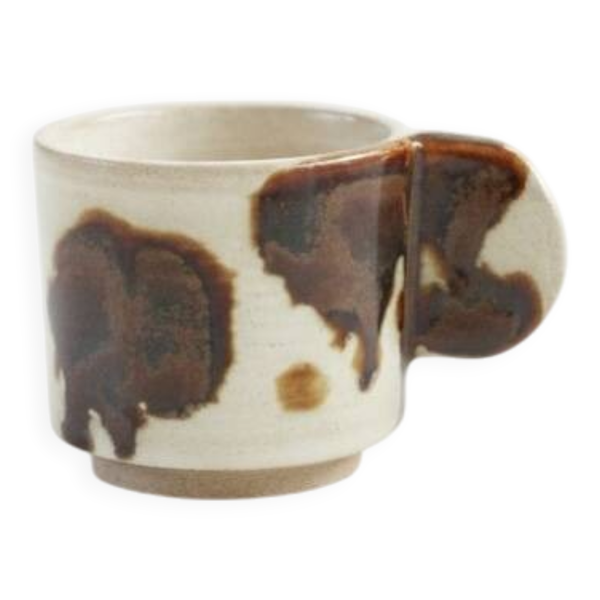 Cortado cup / Double espresso in stoneware "La Vache!" 🐄☕